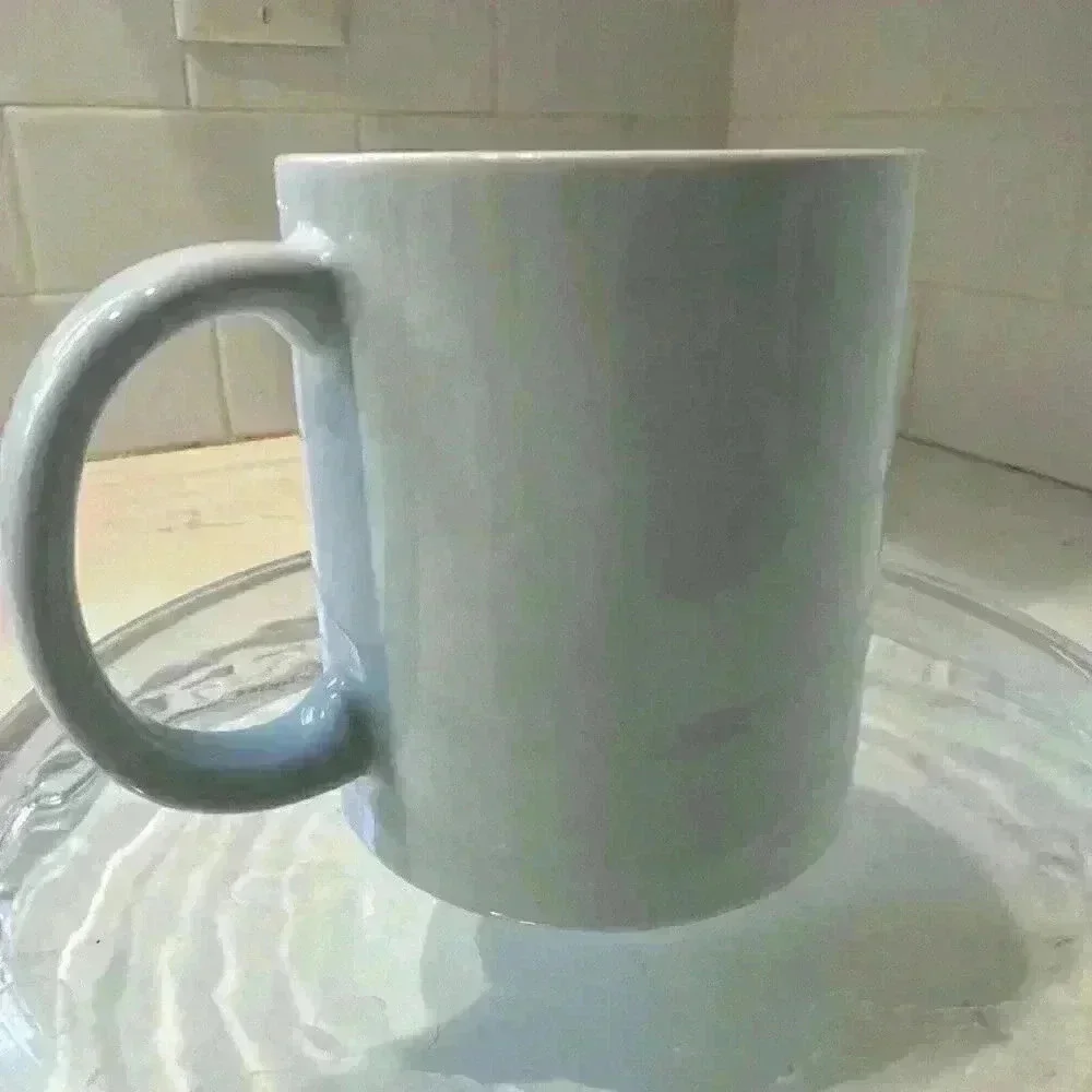 VTG Otagiri Japan White Cat In Window Raised Embossed Curtis Swann Coffee Mug